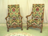 500. pr of large heavily carved french armchairs111.JPG