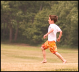 Barefoot Boy Running