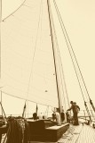 Raising the sail