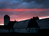 Farm At Sunset