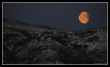 Moonset in the fjords