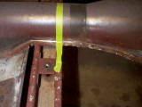 Front floor pans cut out
