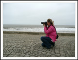 Braving the wind!