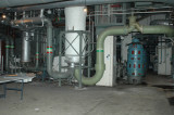 Kondensorkällaren - kylvattenpump t.h. o. förvärmare i mitten