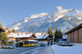 The post bus in the Village of Les Diablerets.