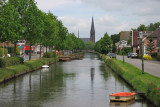 Oude Pekela - Pekelder Hoofddiep met RK kerk