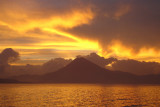 Sunset over Lake Atitlan