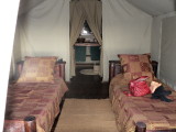 Mawe Ninga Camp tent interior