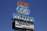 Route 66 motel sign