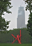 Mark di Suveros Sculpture in front of the unfinished Comcast building<br>4077