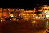 Old city of  Sanaa at night