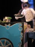 Paputin and his trolley with roberta the Crepe