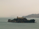Alcatraz nublado desde Telegraph Hill