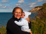 With Grandma in Chimney Bluffs State Park