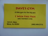 print this card<br>one week free pass