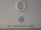 put your weights away