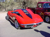 red 1968 Corvette