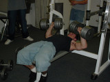 heavy stuff<br>105 lbs. per hand<br>five set lift