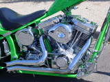 V-2 all chrome engine