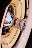 Front wheel of vintage Packard