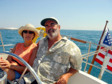  Judy & Gil relaxing under sail