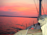 sunset . . . red sky at night, sailors delight  !