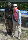 Mosquito-Net-Man & Cynthia - Caroni Swamp