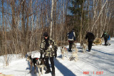 dog sledding with yves