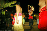 doing the dance around the temple