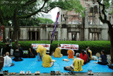 Peace demonstration by a Buddhist group