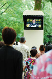 Television pods around Peace Memorial Park