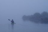 Kayaker, Fog