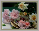 Tea cup and roses