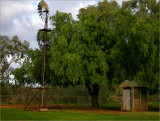 Outside amenity and windmill for water