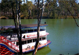 Moored paddleboat on the Murray