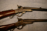 Comparison of Hals (Upper) .40-40 Percussion Maynard and Hams (Lower) Percussion Maynard Shotgun