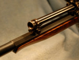 Quarter View:  Front Scope Mount and Octagon to Round Transistion of Barrel
