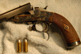 Receiver, Pistol Grip & 2 .44 Russian Cartridges