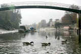 Footbridge to Eel Pie Island on the left