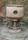 The font, still in the nave.