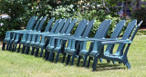 Green chairs