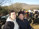 Lin and Ken - romance on  the safari jeep
