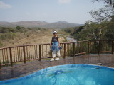 A beautiful pool at the tented camp.