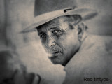 Tintype with red highlights