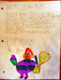 The Santa Letter 2006<br>age 5