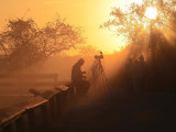 Photographer in the mist