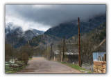 Caucasian rural landscape, Rozhkao, Karachaevo-Cherkessia republic