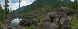  ,   / Altai, Lake Teletskoe, Kamenny (stone) cove