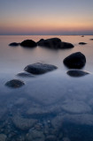 rocks in a shiny sea