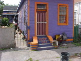 New Orleans shotgun house, 7 months after Katrina, 3-29-2006